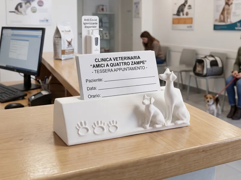 Porta Biglietti da Visita Clinica Veterinario