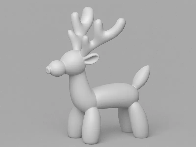 mini  balloon reindeer
