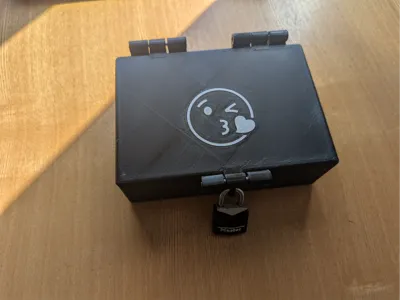 Locking box with Emoji on top