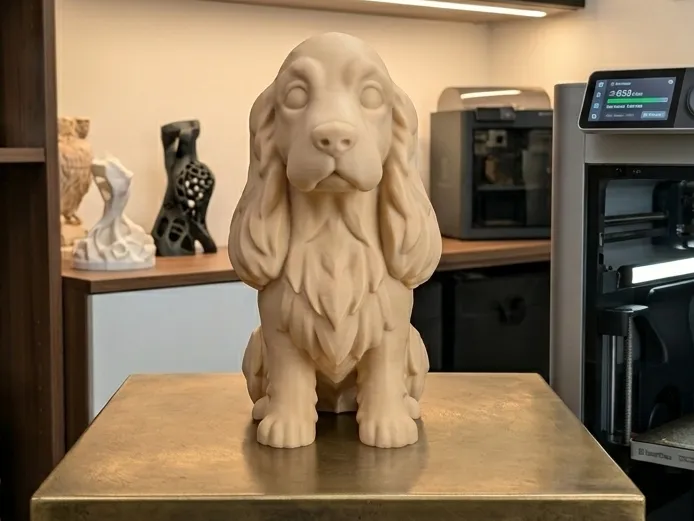 English Cocker Spaniel Statue
