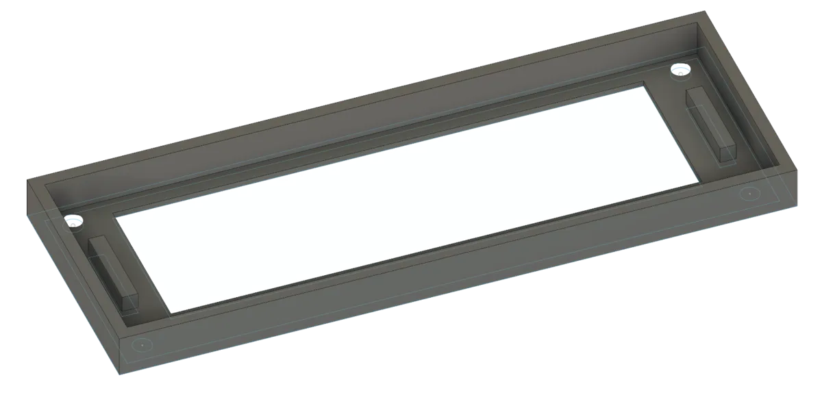 Cadre pour écran OLED 3,12 pouces 256x64