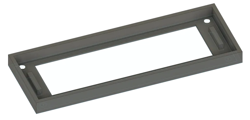 3.12" 256x64 OLED Display Frame