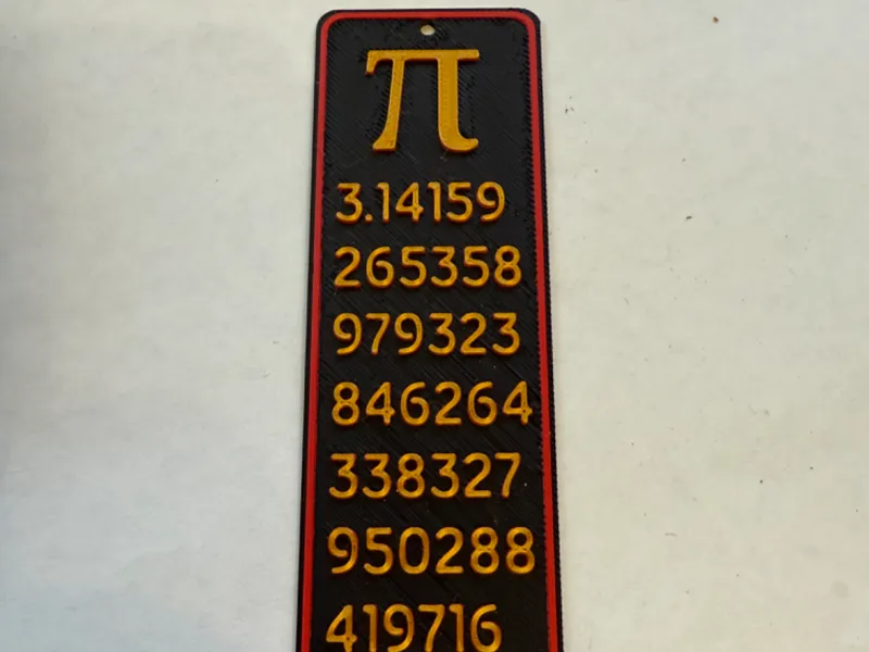 Pi Bookmark