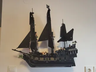 Brick Black Pearl invisible wall mount