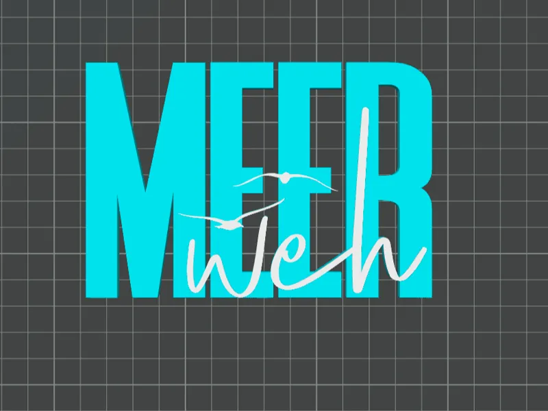 Schriftzug Meerweh