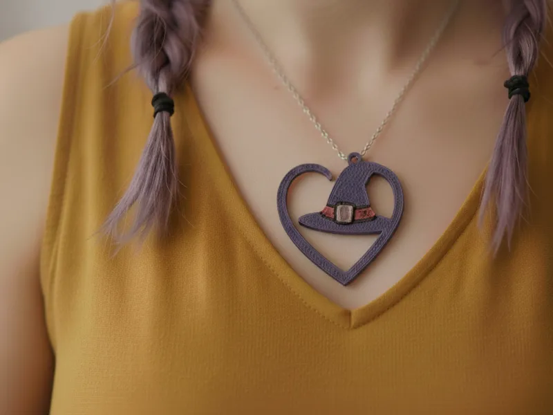 Witch’s Heart – Pendant / Keychain / Hanging Charm
