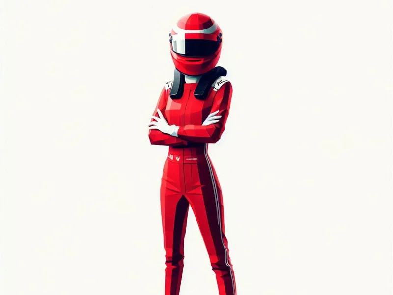 Formula 1 Driver Girl Wall Art
