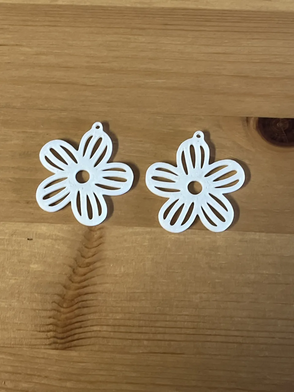 flower earrings view 2