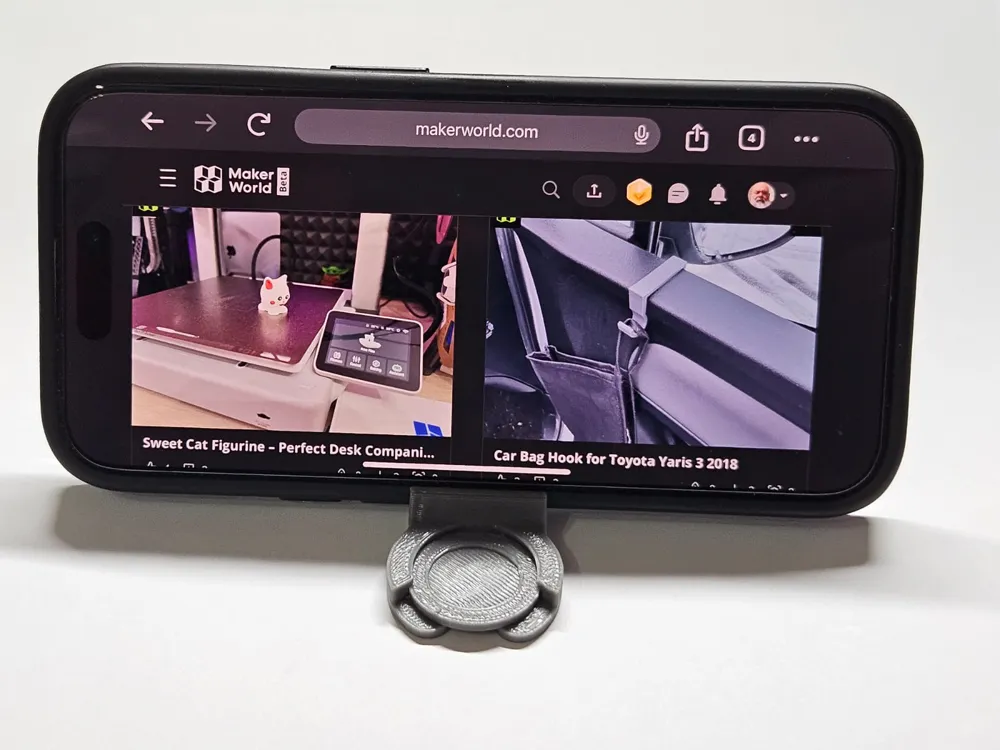 KeyTag 3-in-1 phone holder, cart coin, keychain by Balrog - MakerWorld