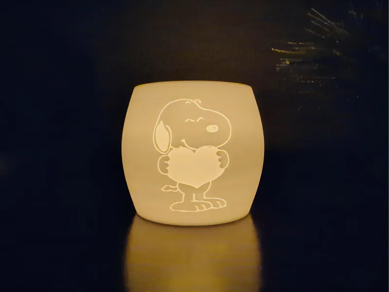Snoopy Valentine's Day LED Tea Light Holder