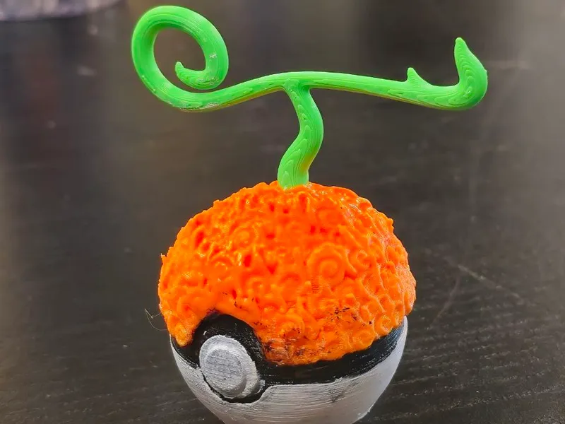 Pokeball x Onepiece (Flame Devil Fruit)