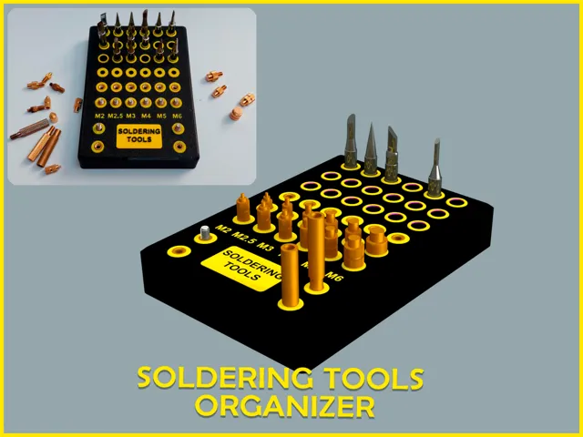 Organizer Tools per inserti filettati e saldatore