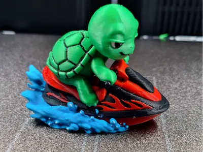 Turbo Turtle Jet Ski Buddy - Fun Print