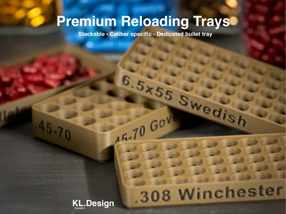 Premium Reloading Trays by KL.Design MakerWorld: Download Free 3D Models