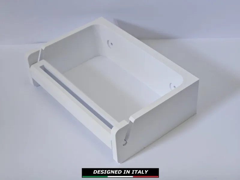 Universal wall mounted toilet paper holder