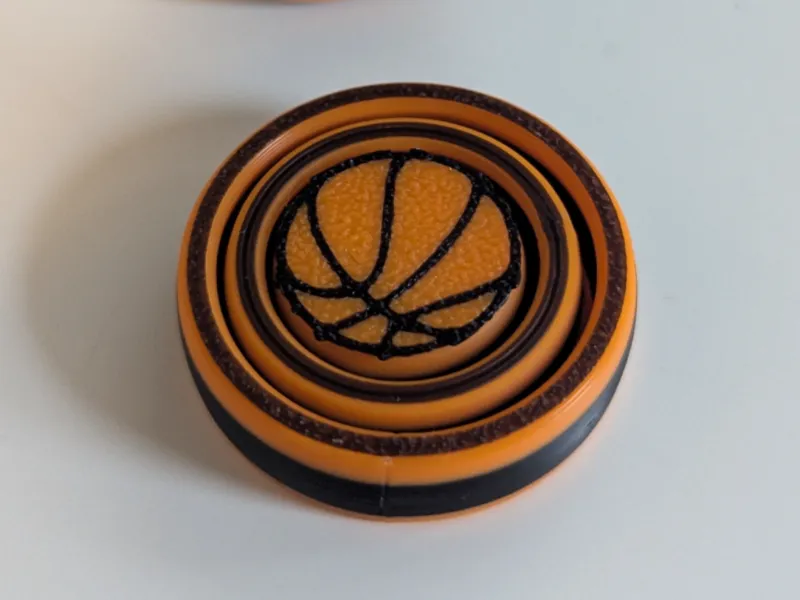 Basketball Fidget Spinner - 2 Rings