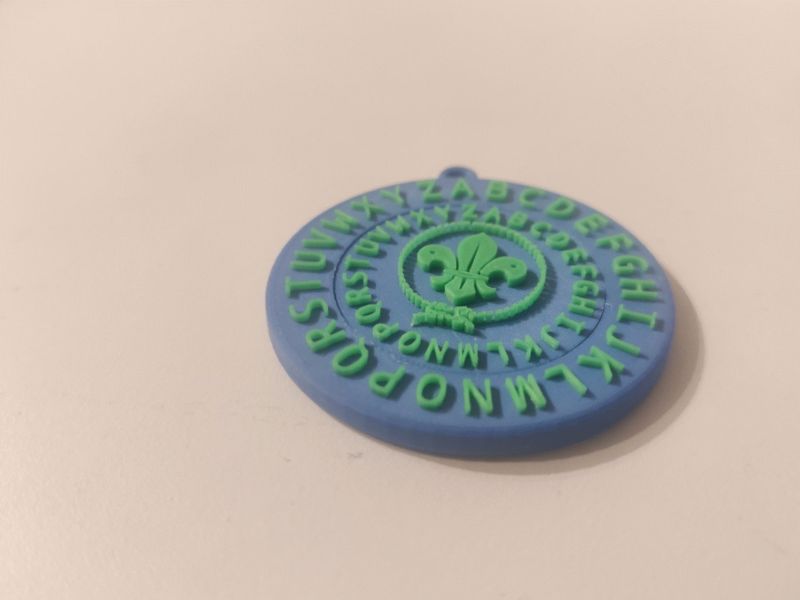 Scout coded message breaker keychain V1