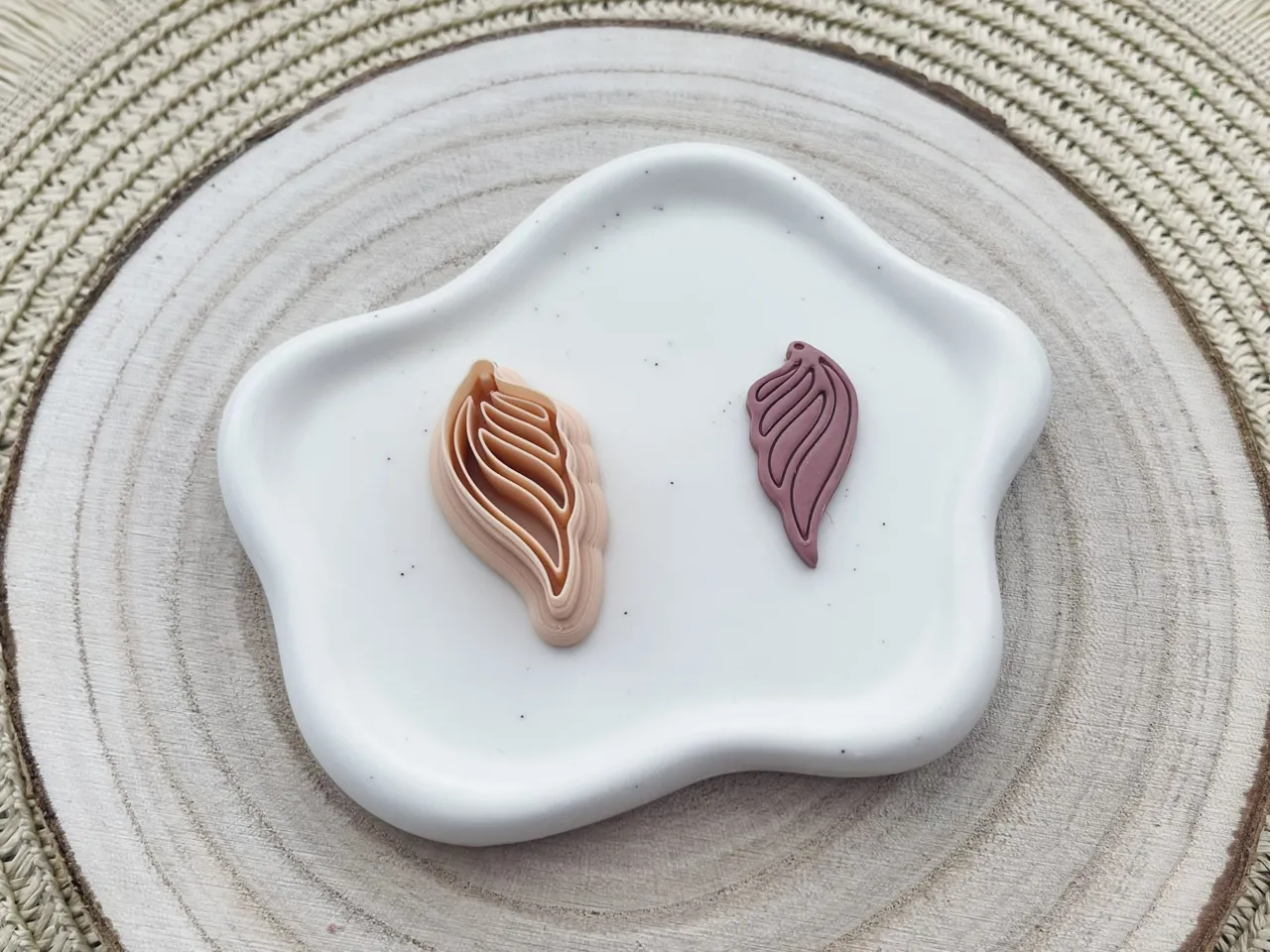 Wing Polymer Clay Earrings Cutter view 2