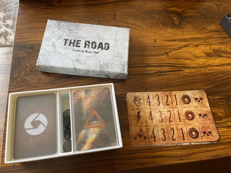 The Road card game insert
