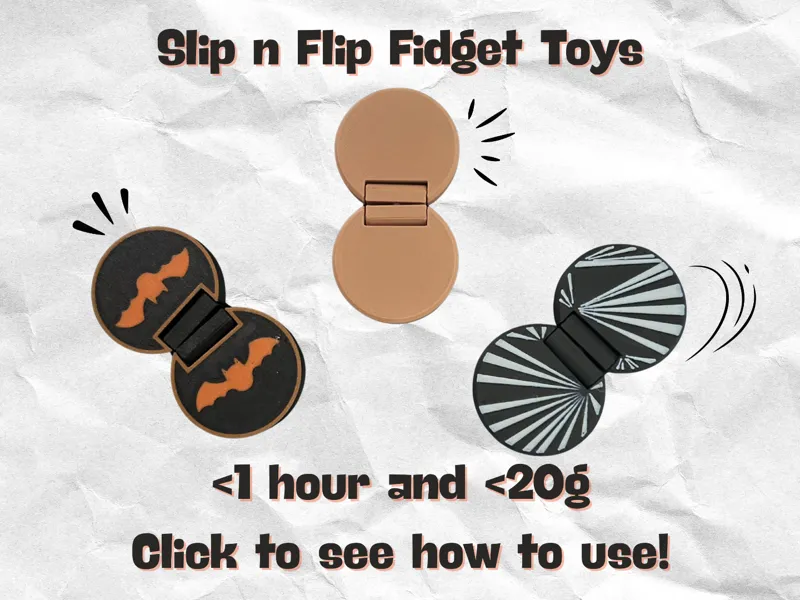 Fun Fidget Toy, Slip n Flip, Halloween Theme, Fast