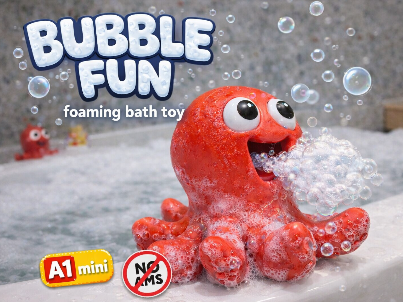 Bubble fun - Foaming Octopus - Bath toy