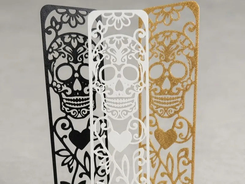 Sugar Skull Cutout Bookmark | Fast One-Color Print