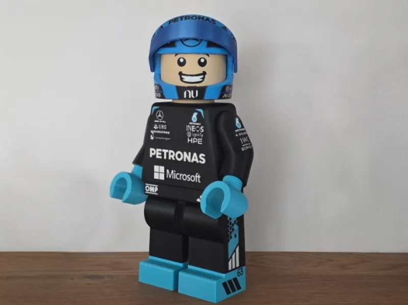 George Russell Mercedes F1 Brick Model