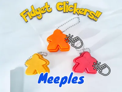 Meeple Fidget Clicker - Keychain