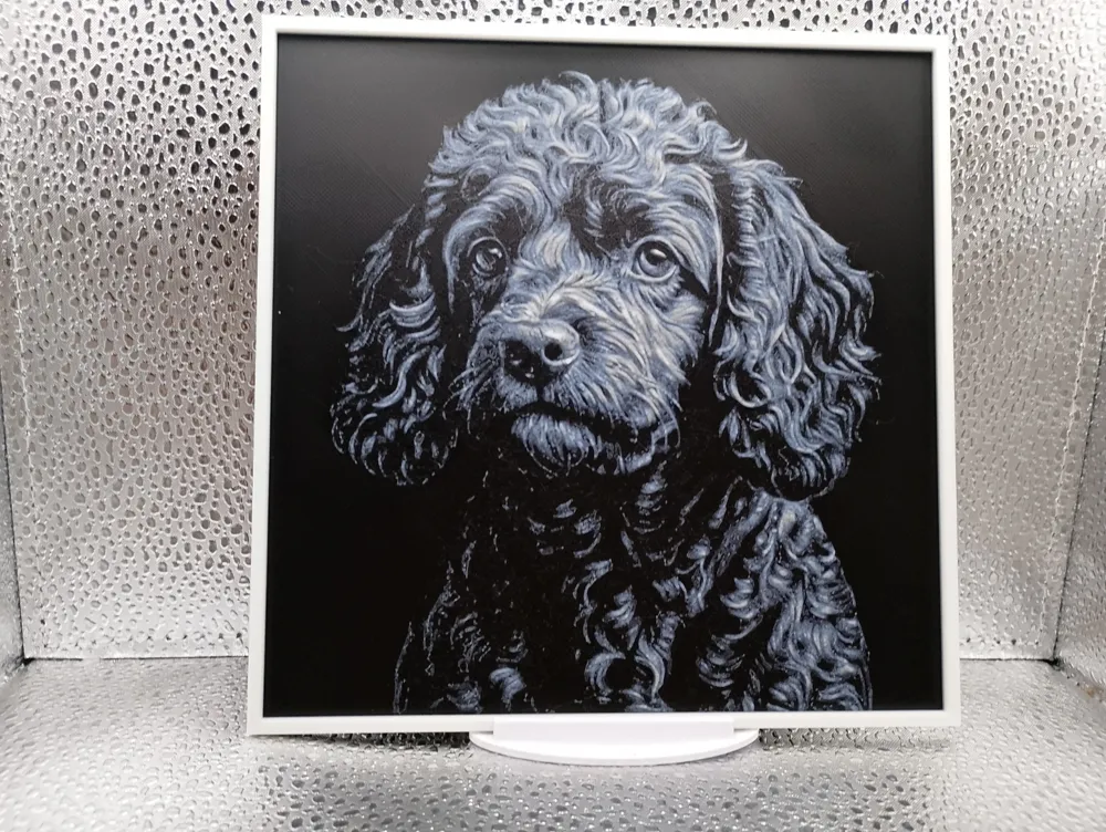 Cockapoo hueforge - Free 3D Print Model - MakerWorld