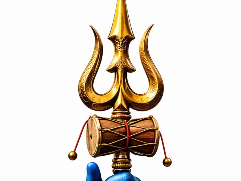Lord Shiva Trishul with Damru