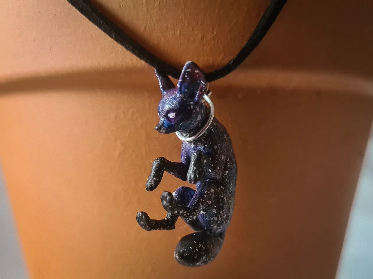 Fennec fox earrings necklace keychain view 4