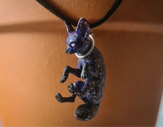 Fennec fox earrings necklace keychain