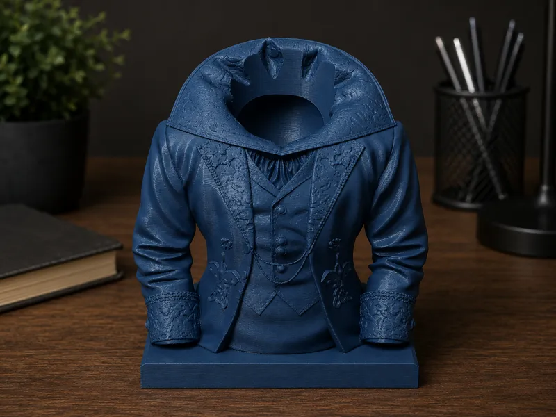 Victorian Gentleman Pencil & Brush Holder
