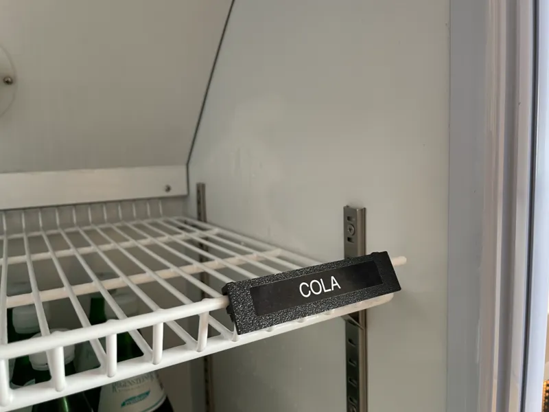 Getränke Kühlschrank Beschriftung 