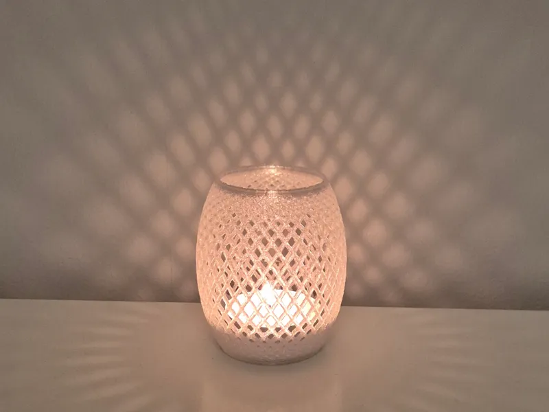 tealight holder transparant PETG or PLA