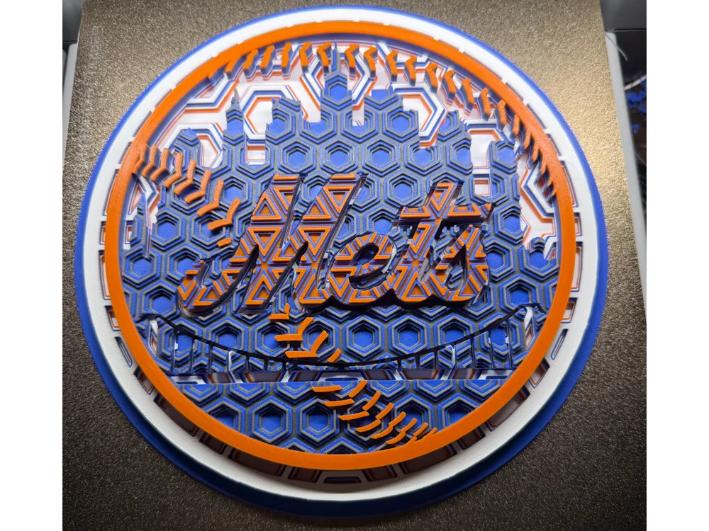 New York Mets Dimensional Mosaic by Richie Rich Richie Rich - MakerWorld