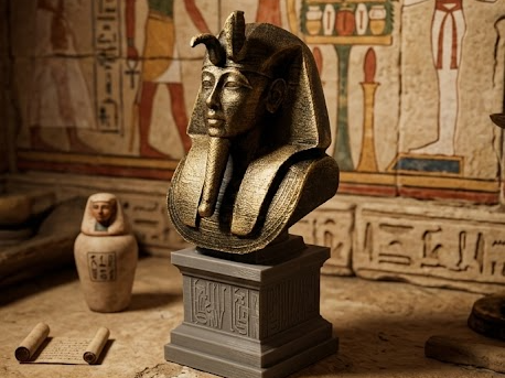 Miniatura Maschera Funeraria Faraone Tutankhamon