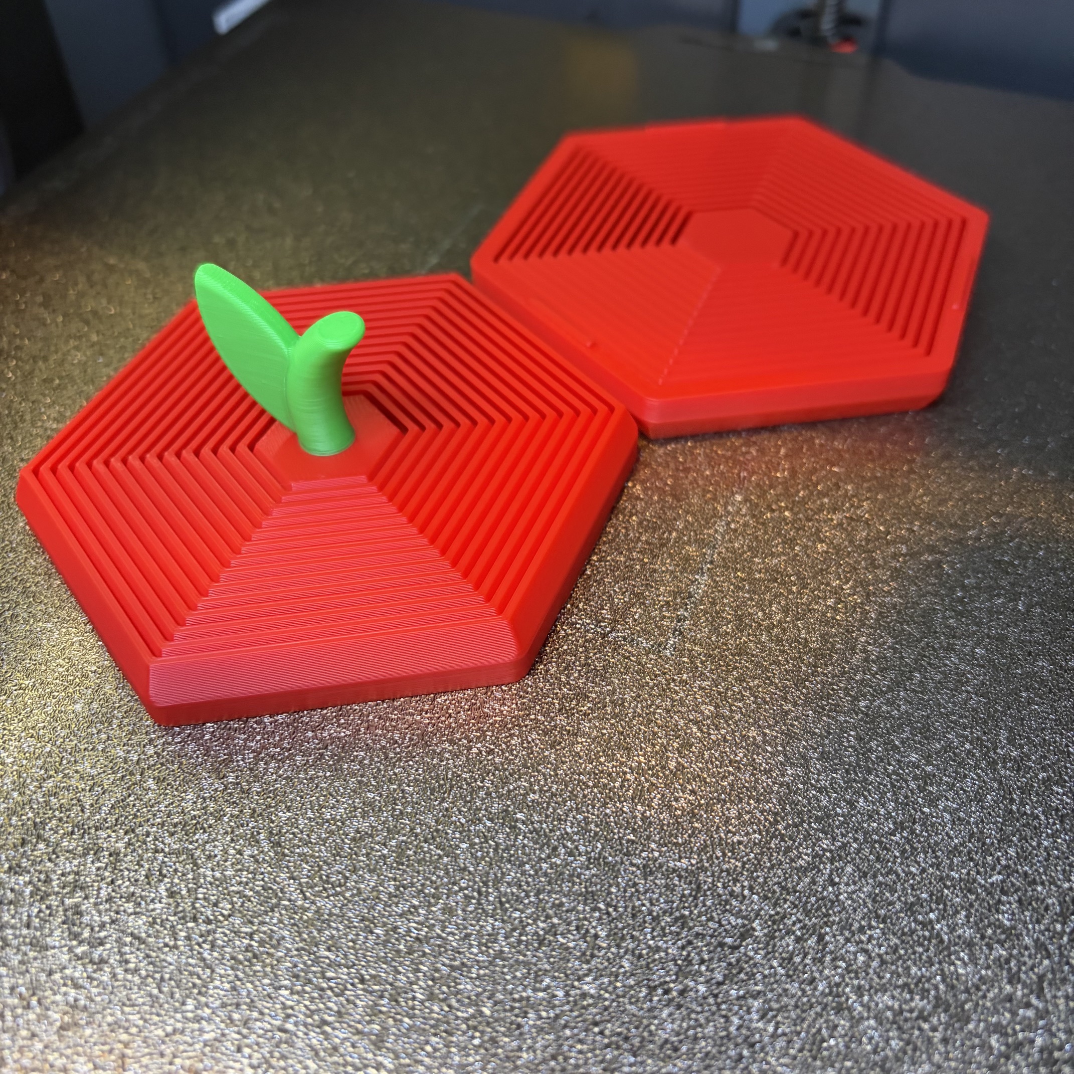 Apple Hexagon Fidget / Double Sided Hex (~2 hours) - 1