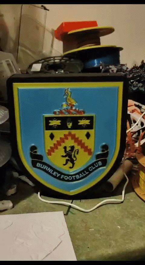 Burnley FC logo light box