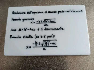 Quadratic equation solving formula