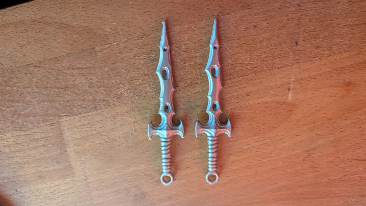 Gothic Shadowfang Sword Earrings view 2
