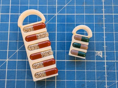 Sliding Snap Pill Capsules Box Secure No Rattle