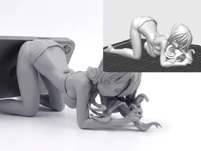 anime girl sexy smartphone stand holder