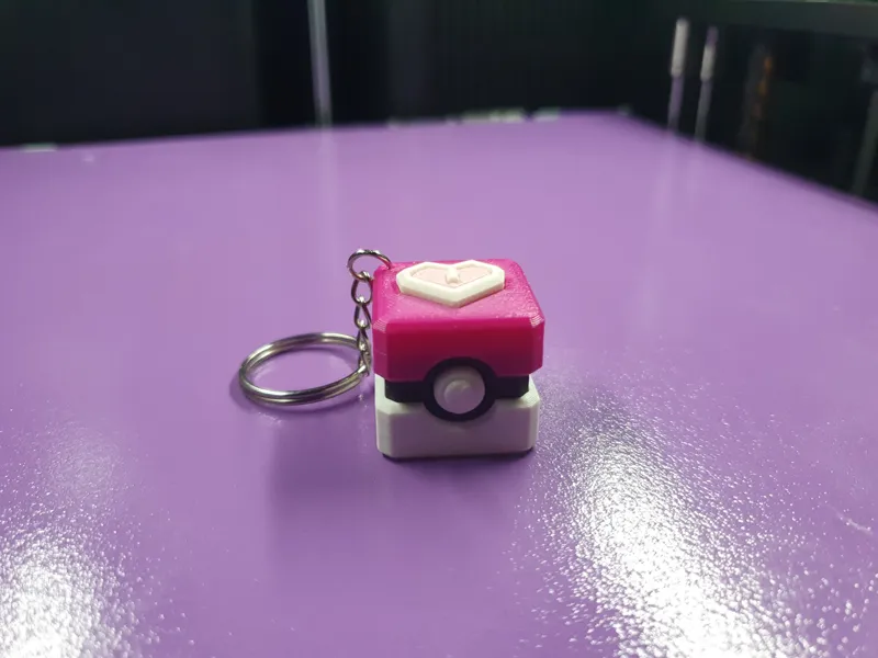 PokeBlox Keychain - Love Ball