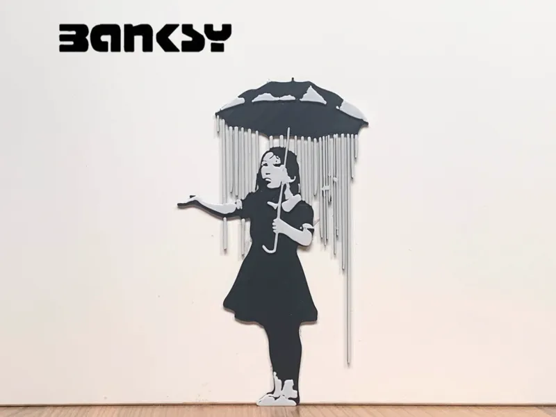 Banksy - Nola Umbrella Girl