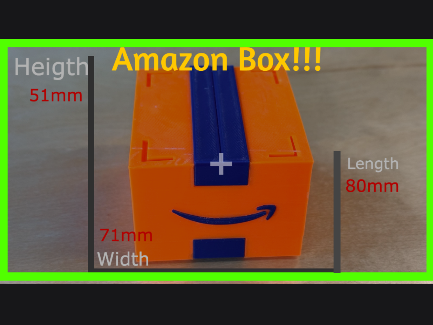 3D printed Amazon Box!