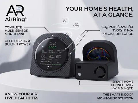 Modelo para impresión 3D: AirRing - Air quality monitor MQTT — referencia de MakerWorld