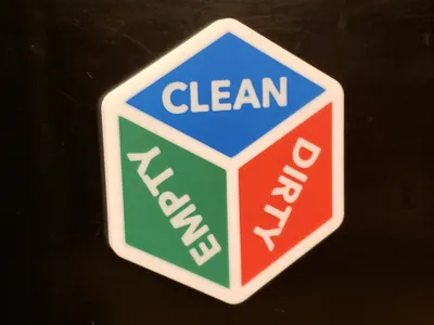 Tri-State Dishwasher Magnet: Clean/Dirty/Empty