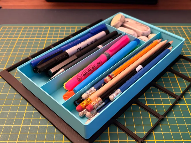 Gridfinity Pen & Stationery Organizer – 3×5×4