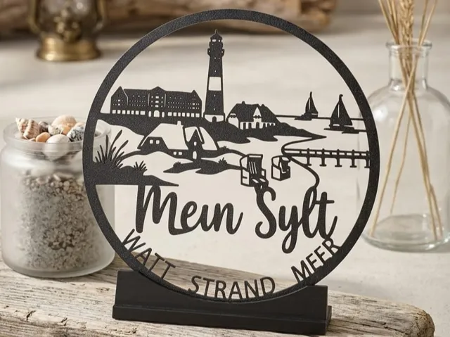 Sylt Silhouette – Deko-Aufsteller (Mein Sylt)